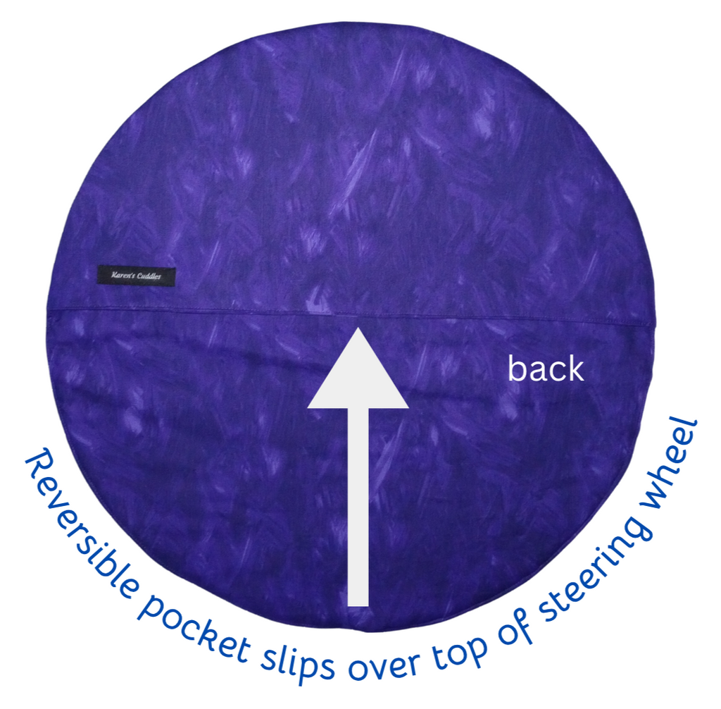 Purple Splash Steering Wheel Sunshade Cover