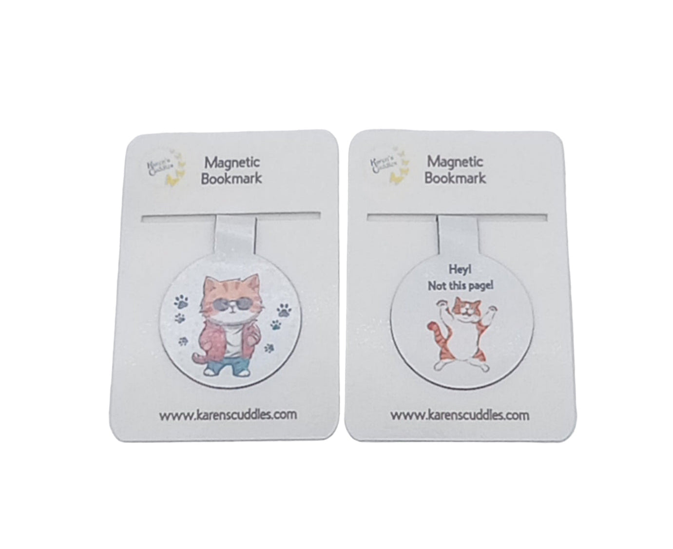 Book Cool Cat Magnetic Bookmarks