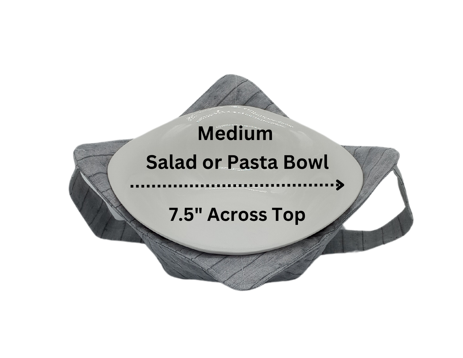 Gray Fence Microwavable Bowl Cozy with Hand Support