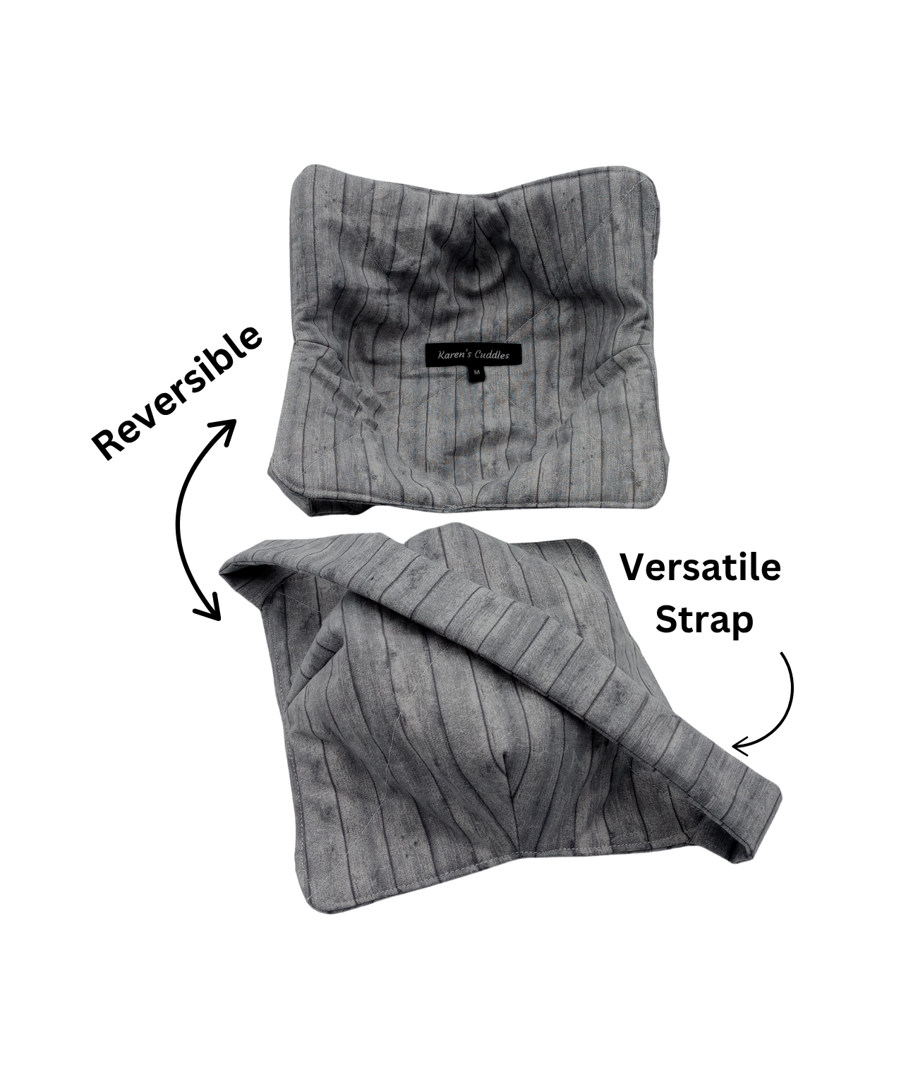 Gray Fence Microwavable Bowl Cozy with Hand Support