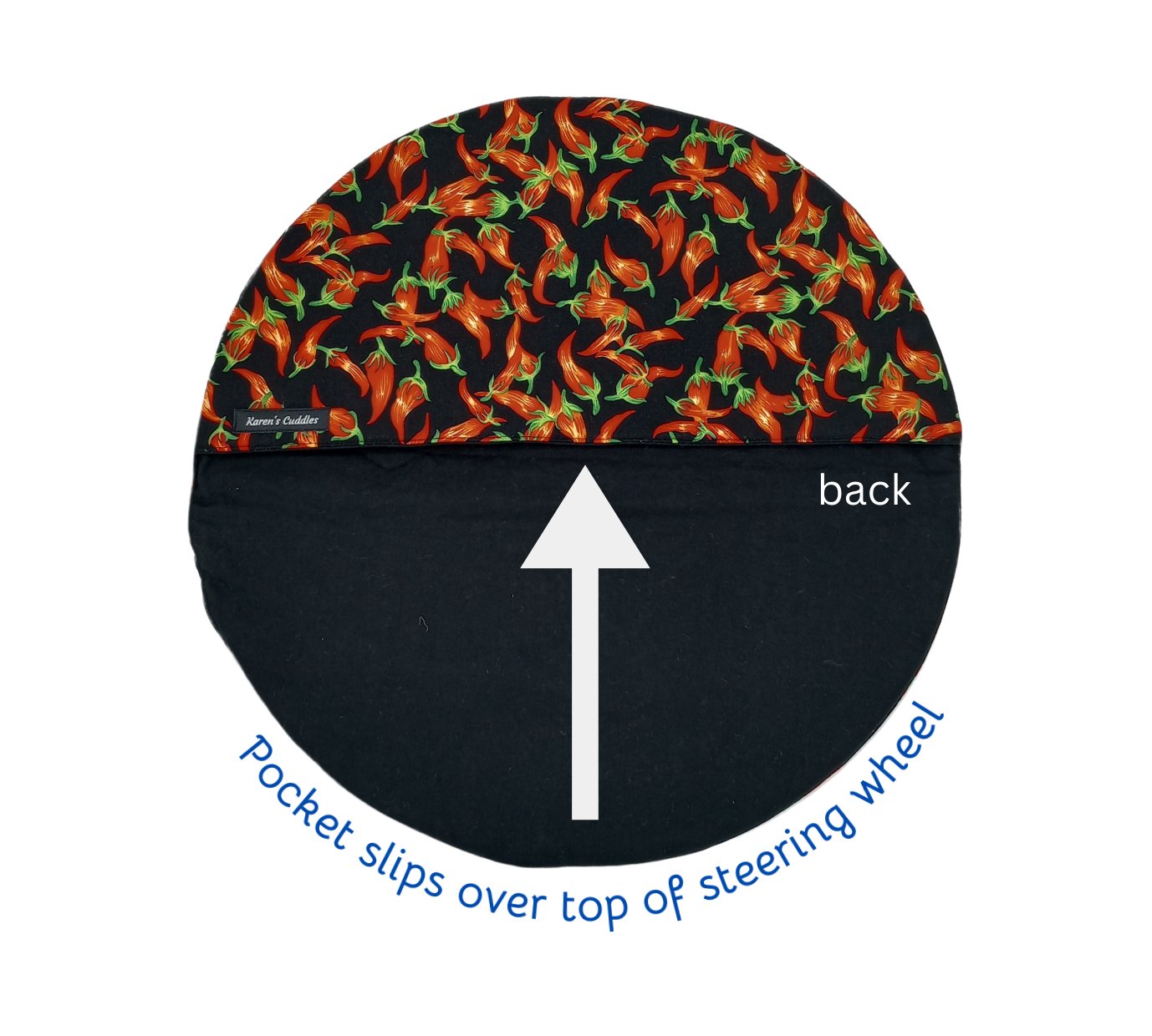 Help keep your steering wheel a little cooler and minimize sun exposure, especially during these hot summer days by slipping this cover over your steering wheel before leaving your car. 