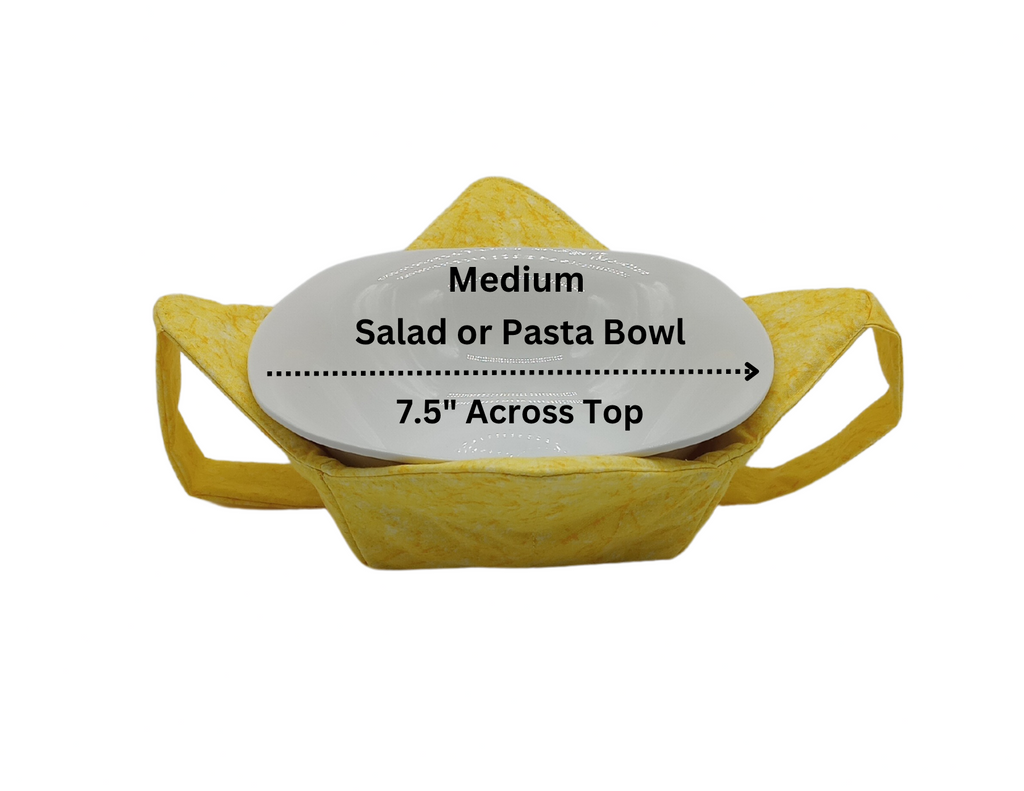 Sunshine Yellow Microwavable Bowl Cozy with Hand Support