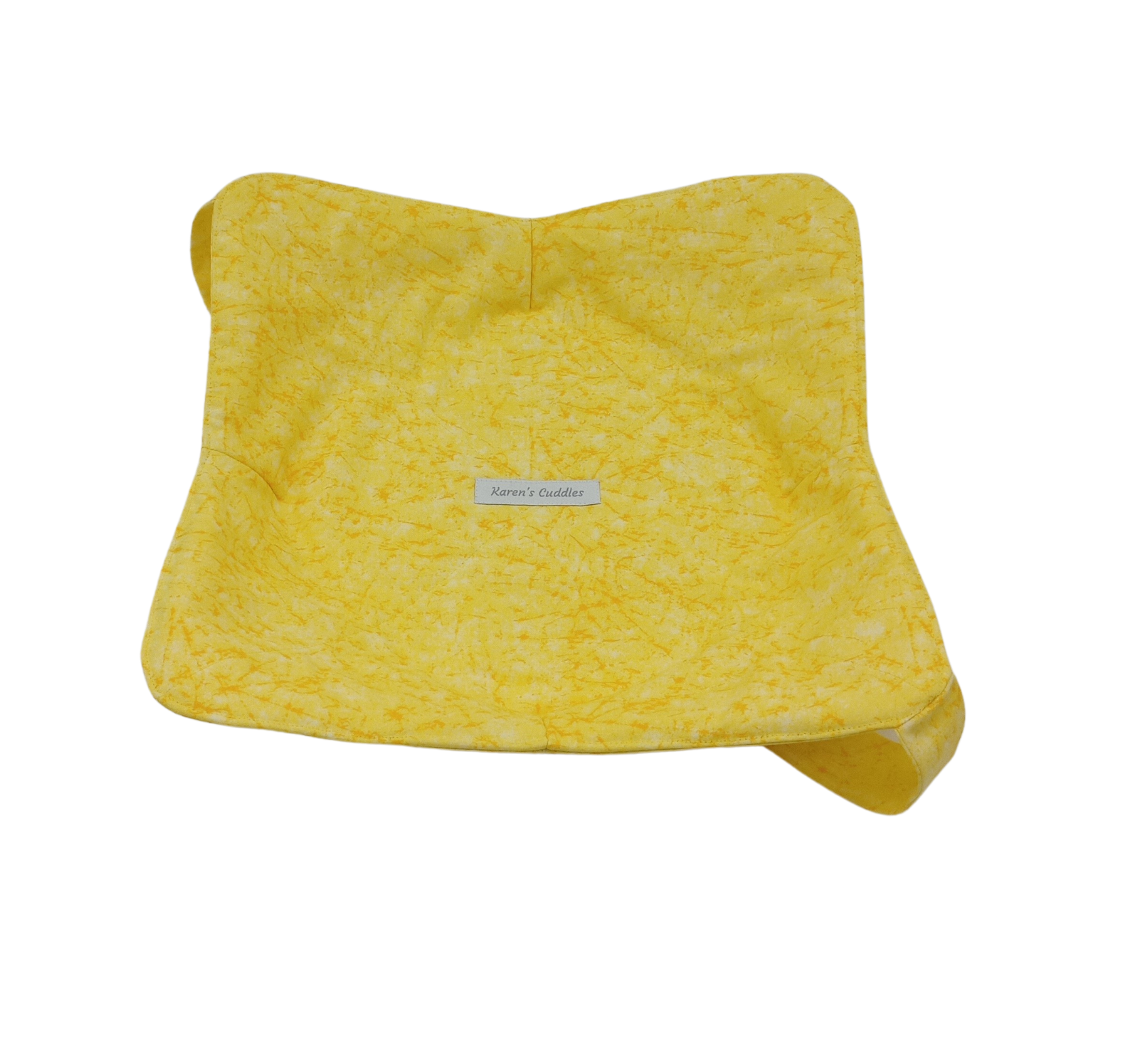 Bright Yellow fabric plate holder