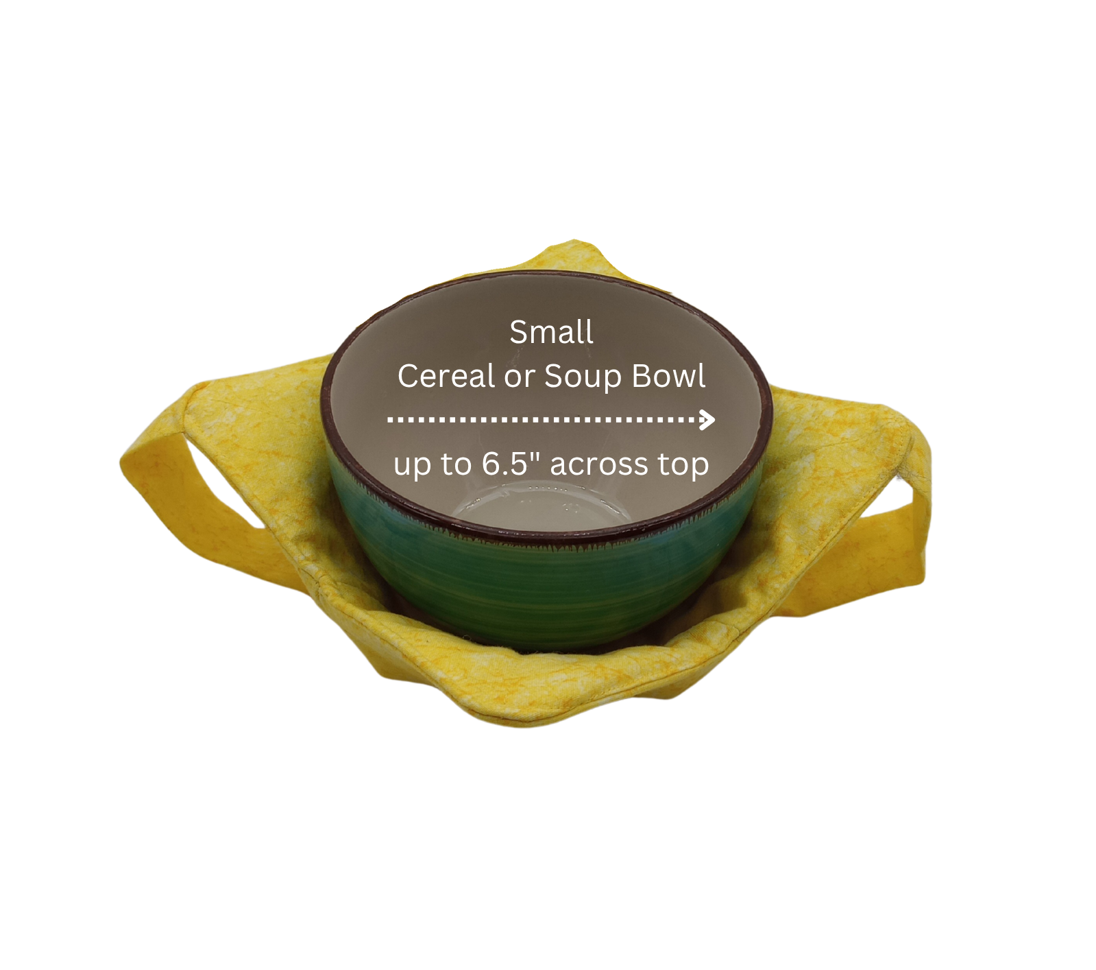 Sunshine Yellow Microwavable Bowl Cozy with Hand Support
