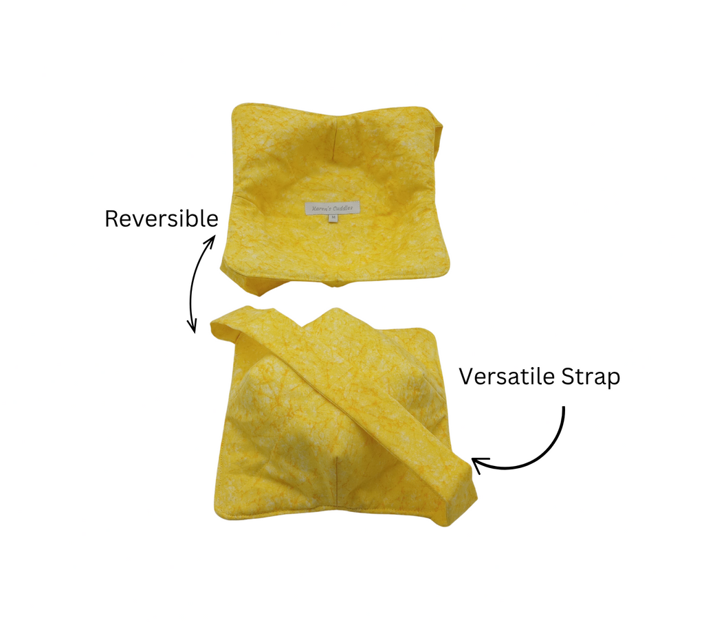 Sunshine Yellow Microwavable Bowl Cozy with Hand Support