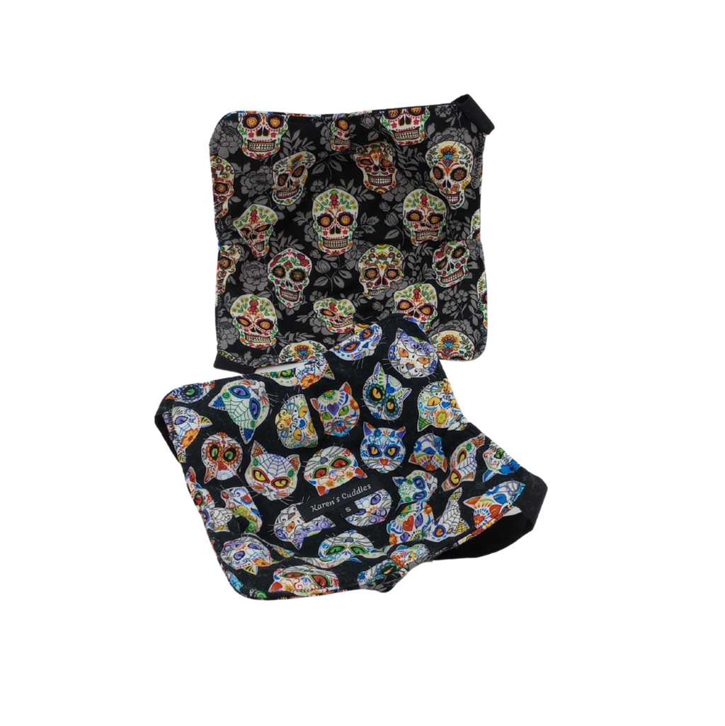 Calaveras de Azúcar (Sugar Skulls) Microwavable Bowl Cozy with Hand Support
