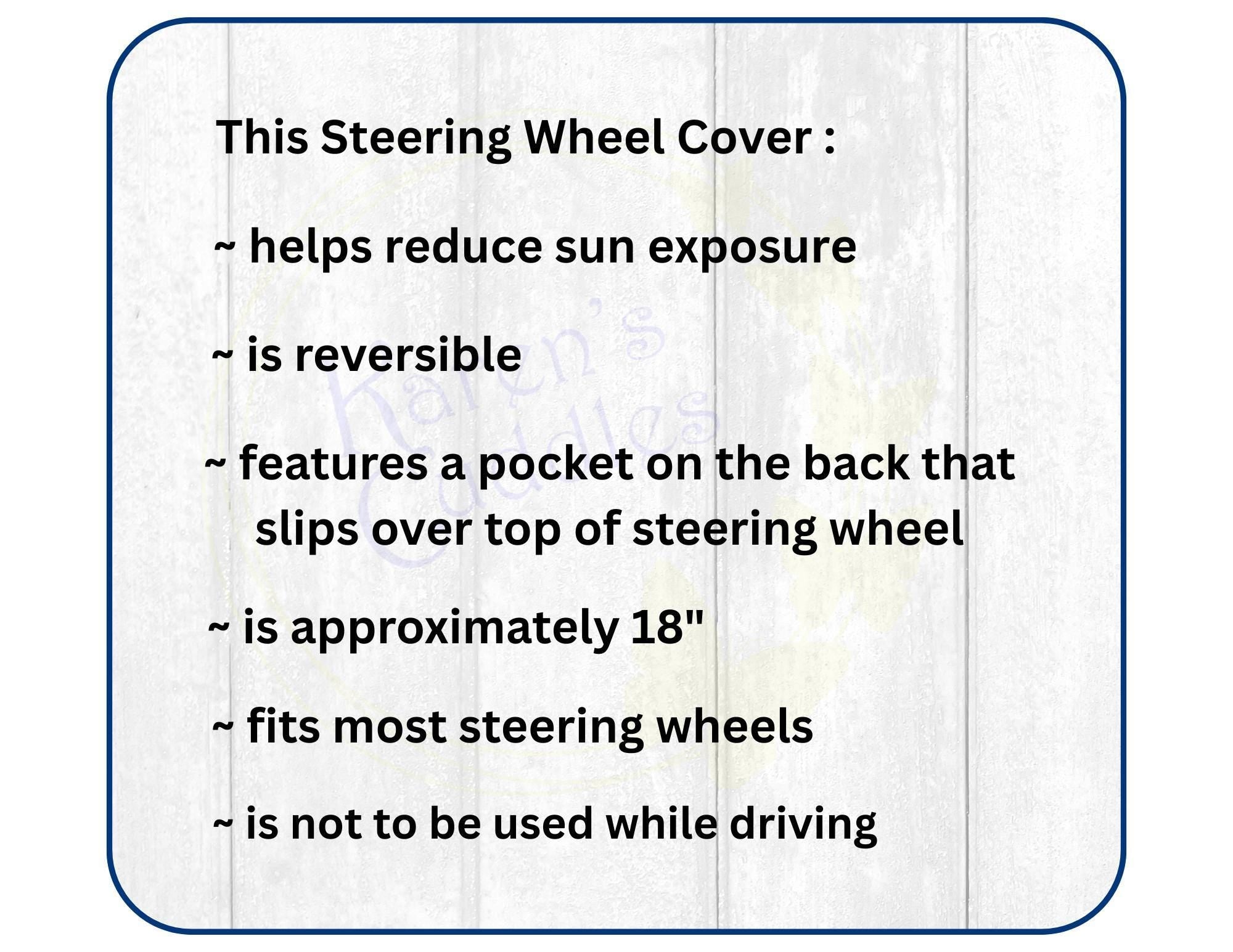 Tiger Stripes Steering Wheel Sunshade Cover