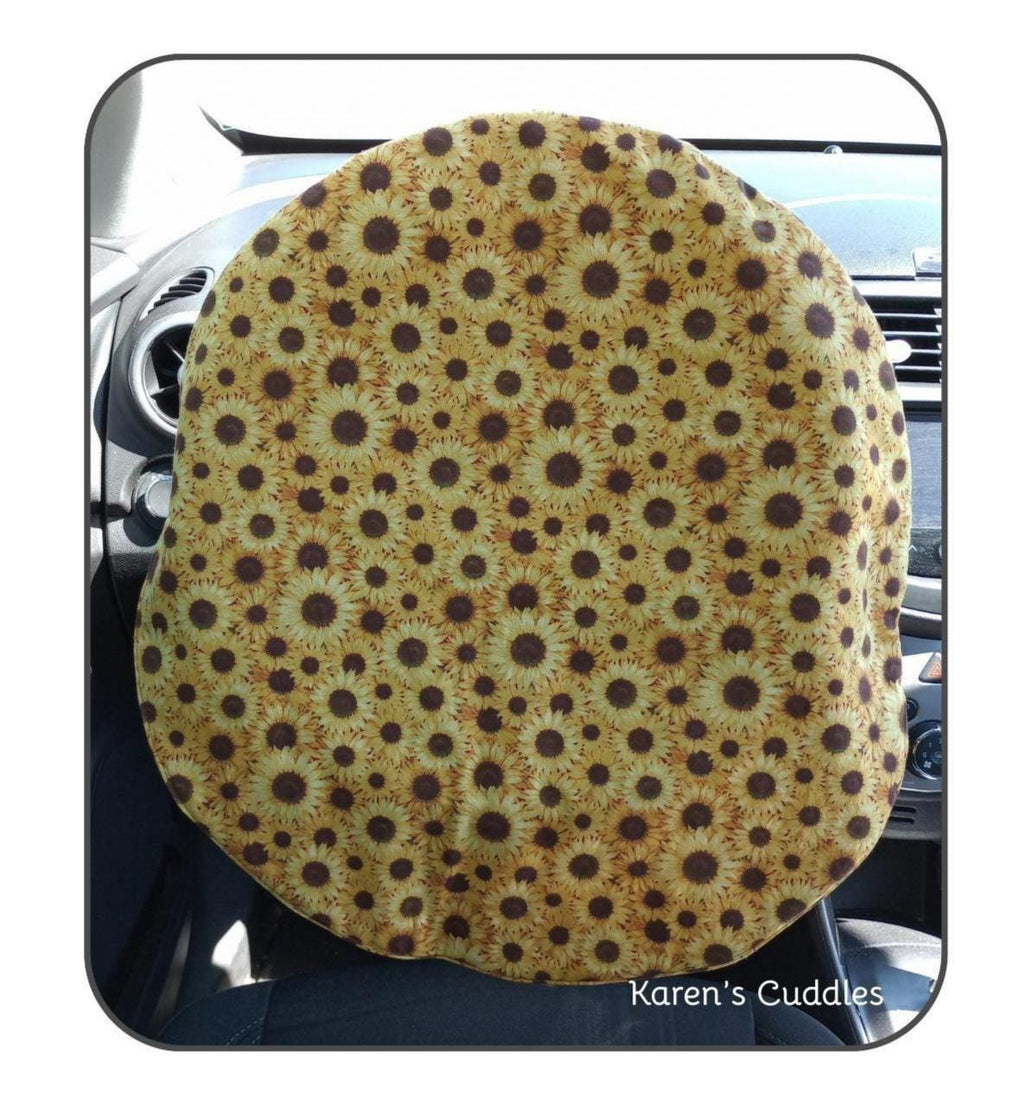 Sunflowers Steering Wheel Sunshade Cover
