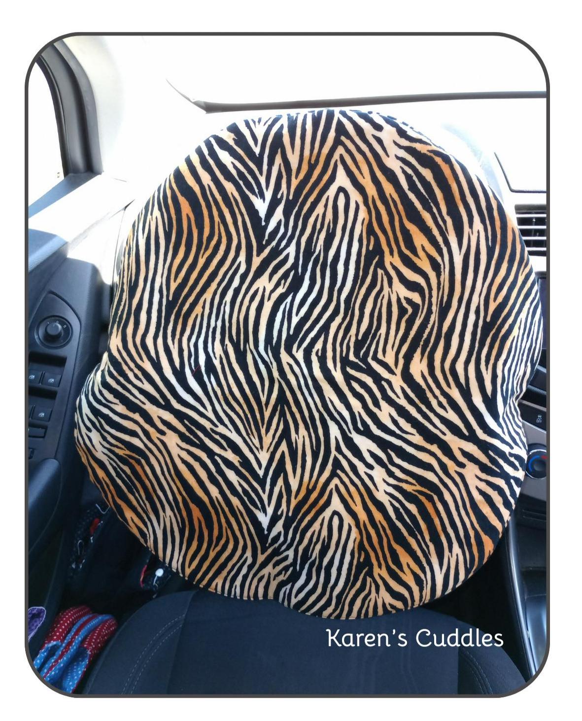 Tiger Stripes Steering Wheel Sunshade Cover
