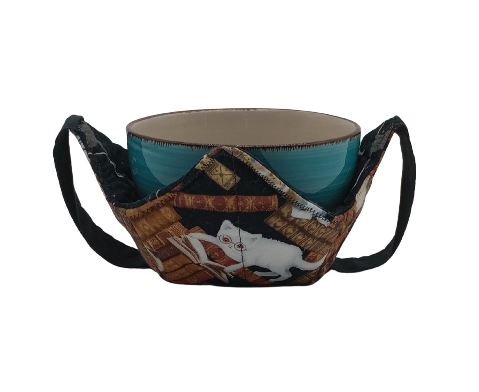 Playful Kittens Microwavable Bowl Cozy with Hand Support